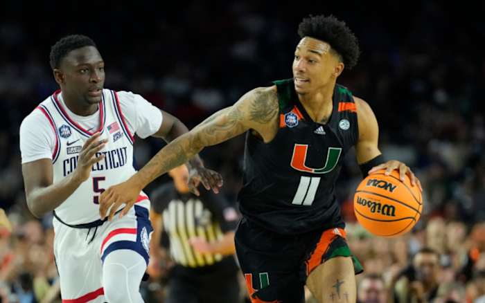 Miami Hurricanes guard Jordan Miller